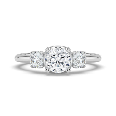 Round Brilliant Cut Trilogy Ring