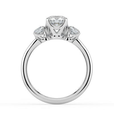 Round Brilliant Cut Trilogy Ring