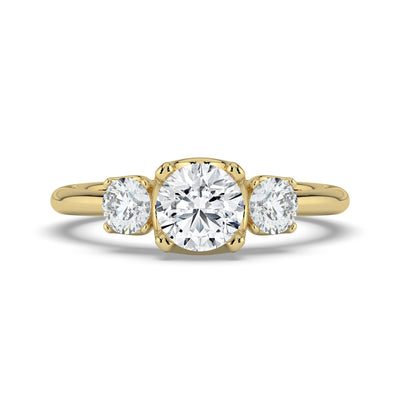 Round Brilliant Cut Trilogy Ring