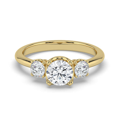 Round Brilliant Cut Trilogy Ring