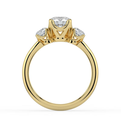 Round Brilliant Cut Trilogy Ring