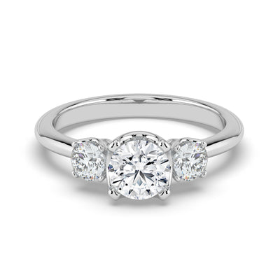 Round Brilliant Cut Trilogy Ring