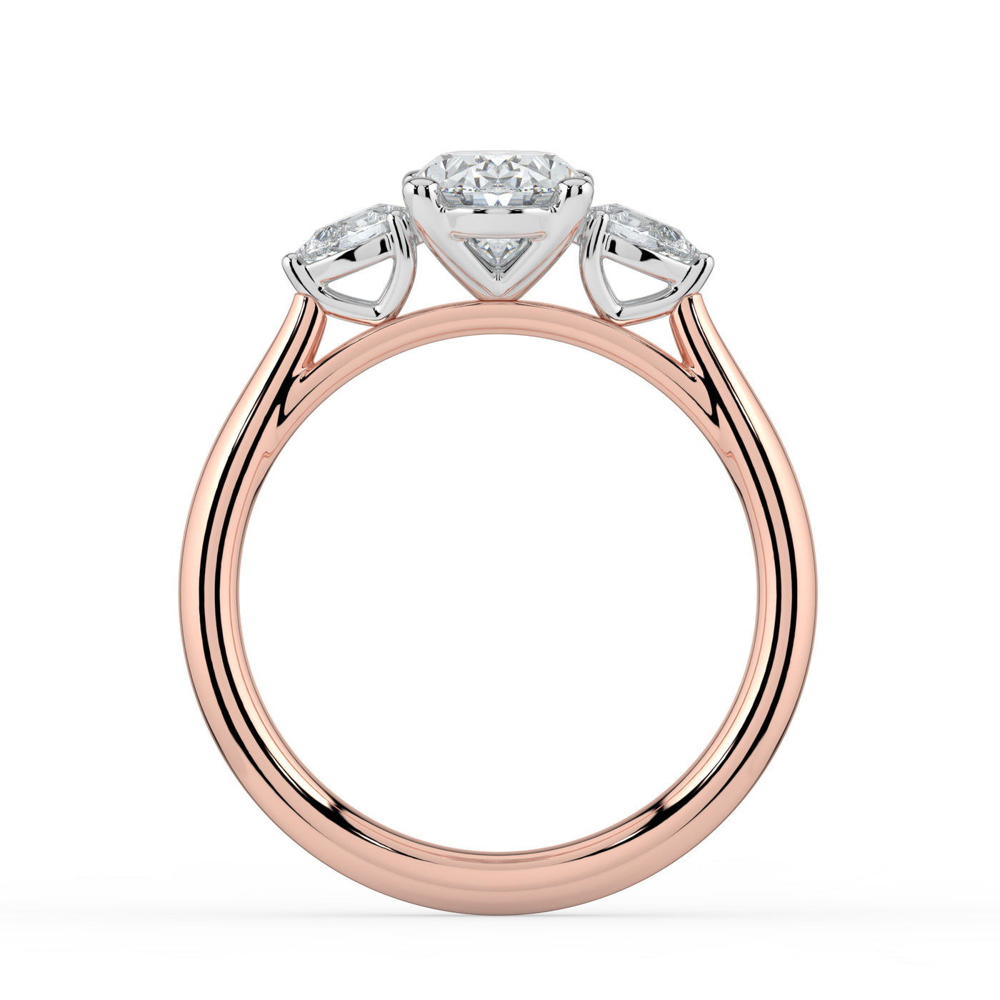 Oval with Pear Shoulders Ring