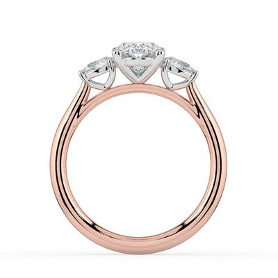 Oval with Pear Shoulders Ring