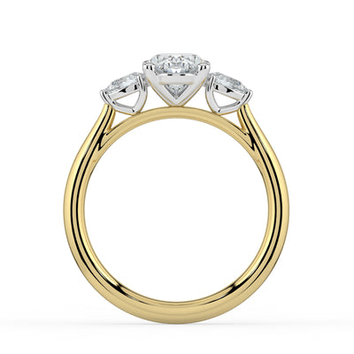 Oval with Pear Shoulders Ring