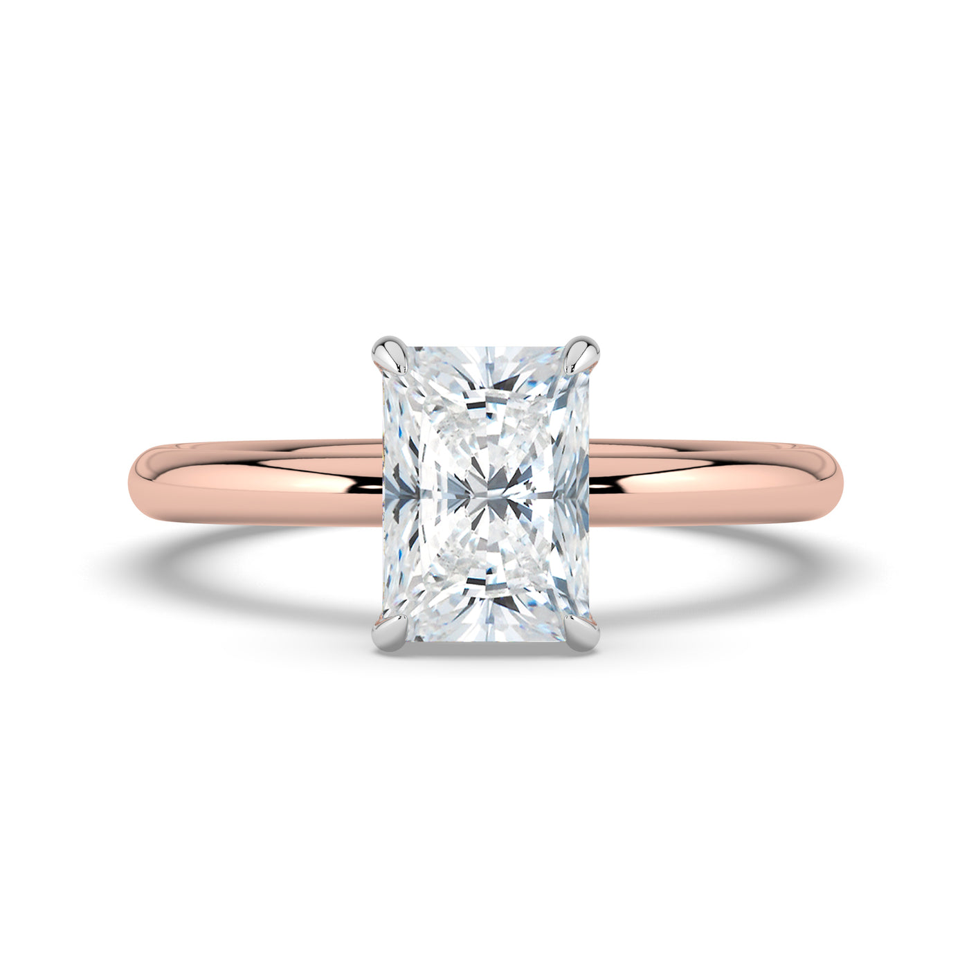 Emerald Solitaire Diamond Ring