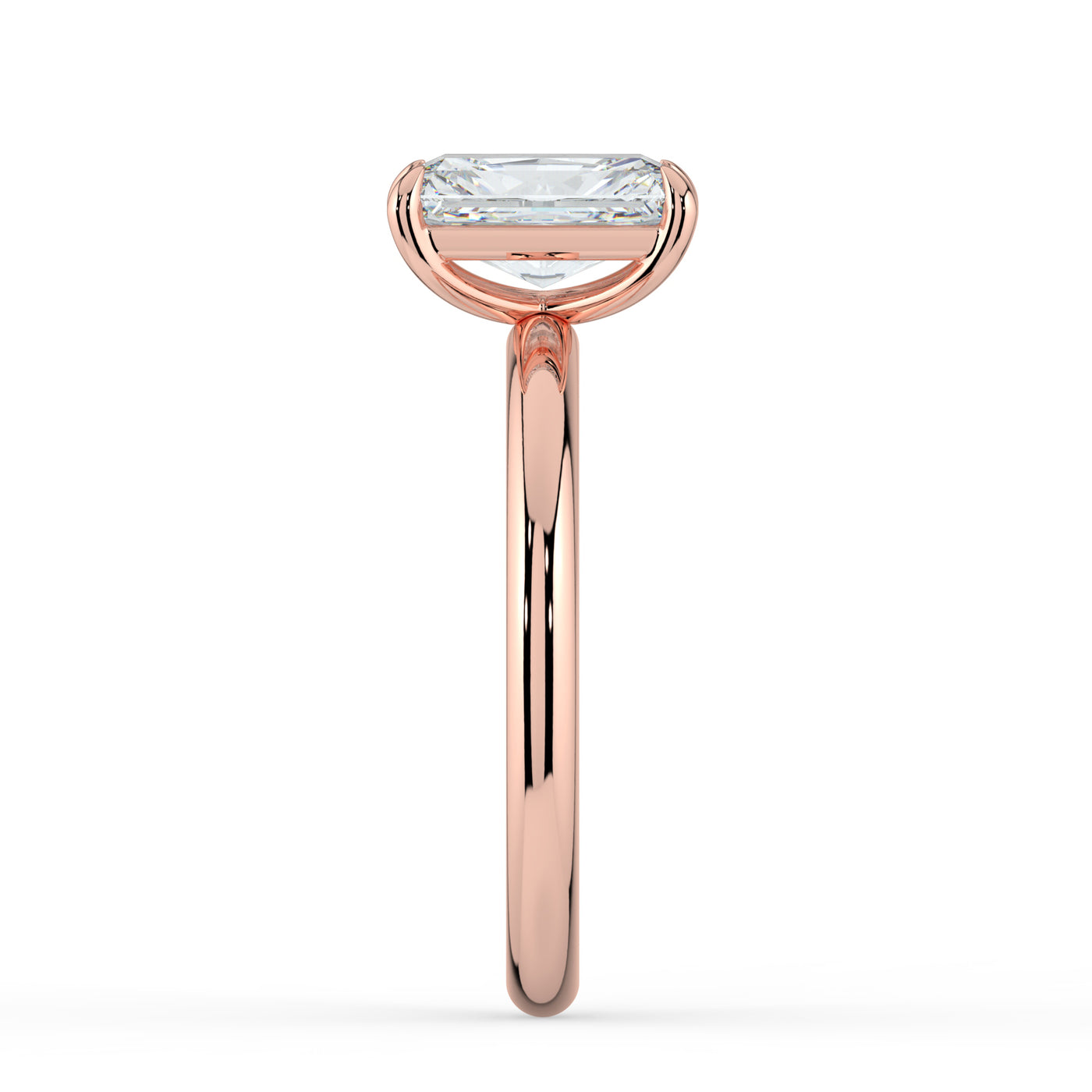 Emerald Solitaire Diamond Ring