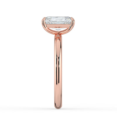 Emerald Solitaire Diamond Ring