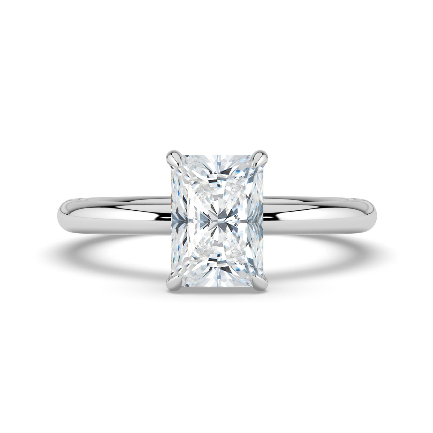 Emerald Solitaire Diamond Ring