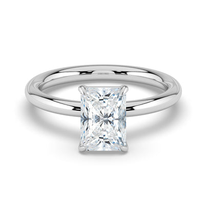 Emerald Solitaire Diamond Ring