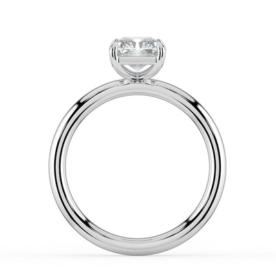 Emerald Solitaire Diamond Ring