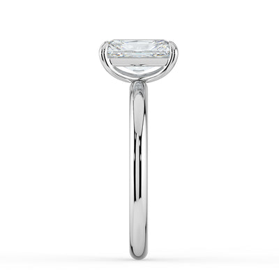 Emerald Solitaire Diamond Ring