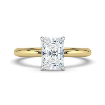 Emerald Solitaire Diamond Ring