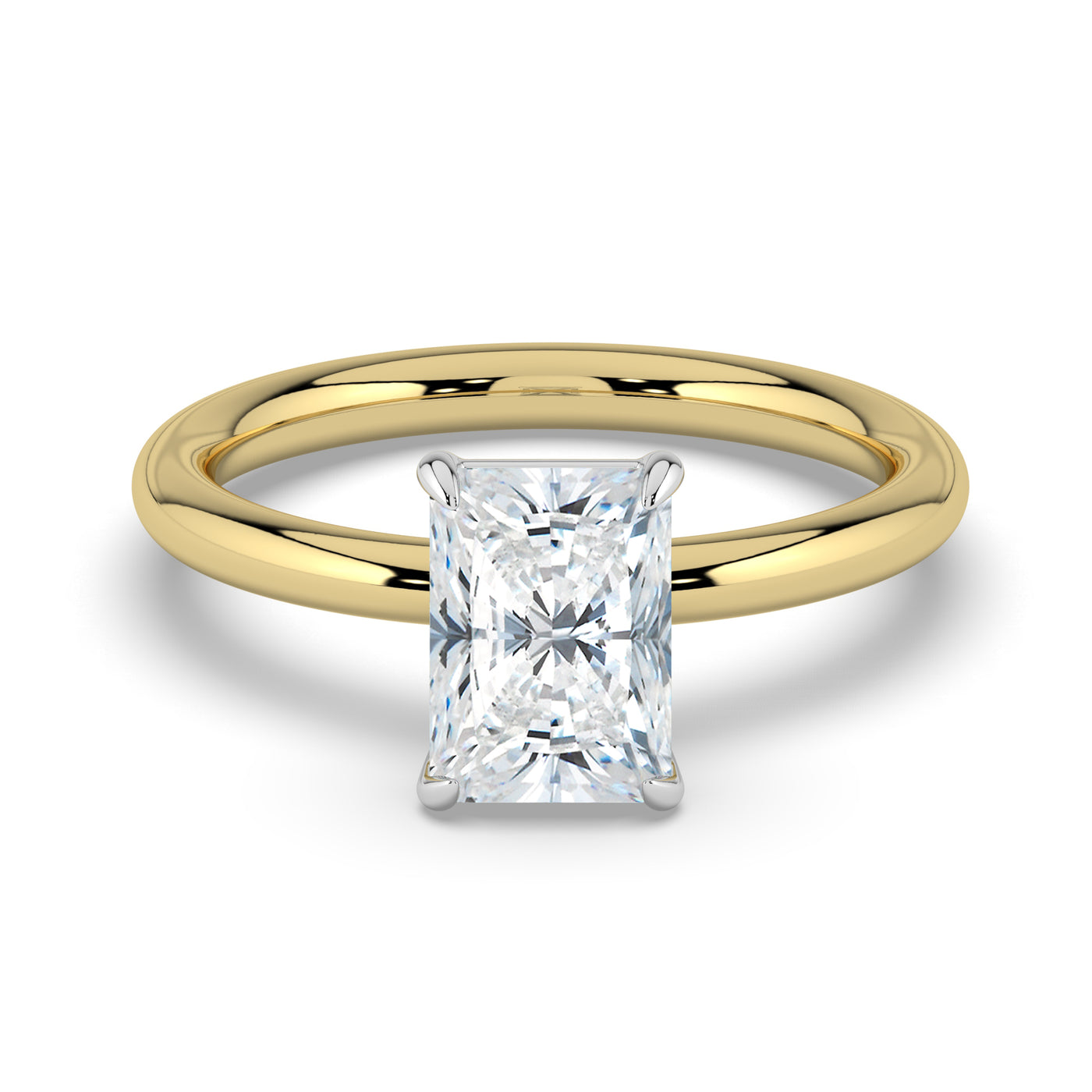 Emerald Solitaire Diamond Ring