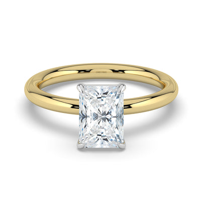 Emerald Solitaire Diamond Ring