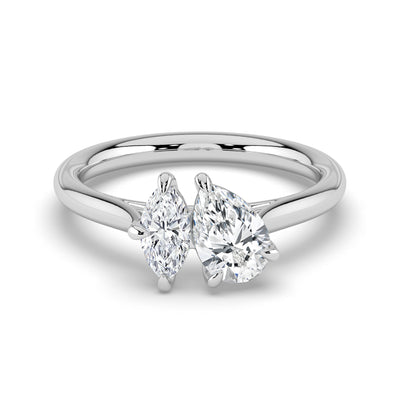 Toi Et Moi Marquise and Pear Ring