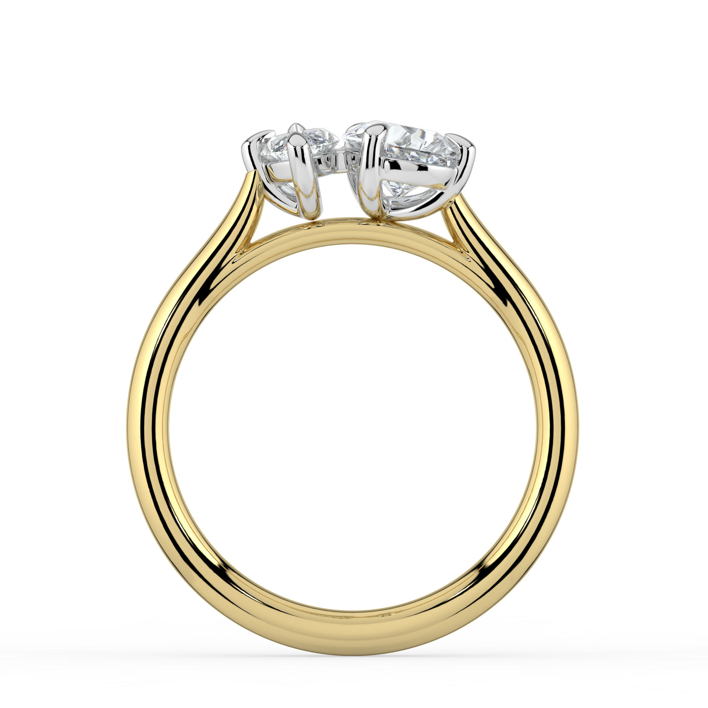 Toi Et Moi Marquise and Pear Ring