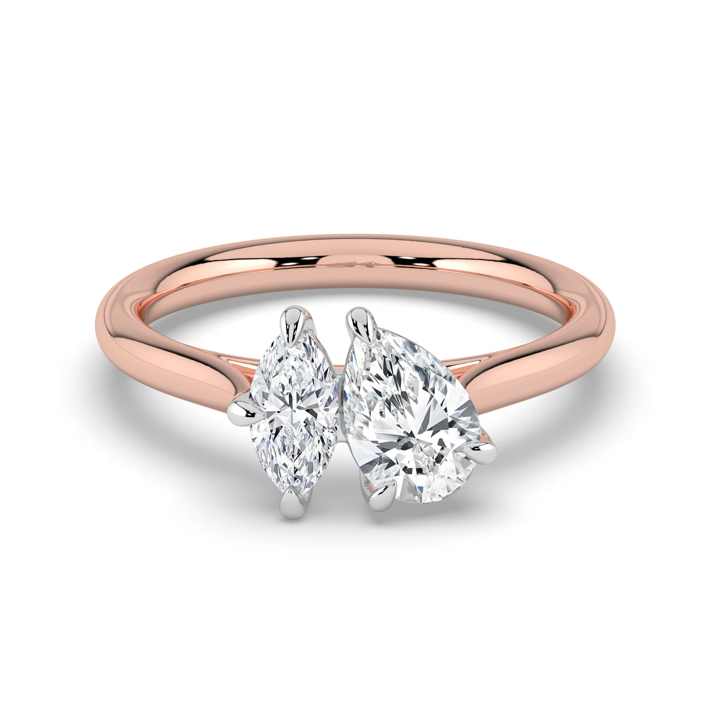 Toi Et Moi Marquise and Pear Ring