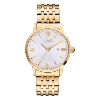 Jag Banks Gold Stainless Steel 42mm Watch