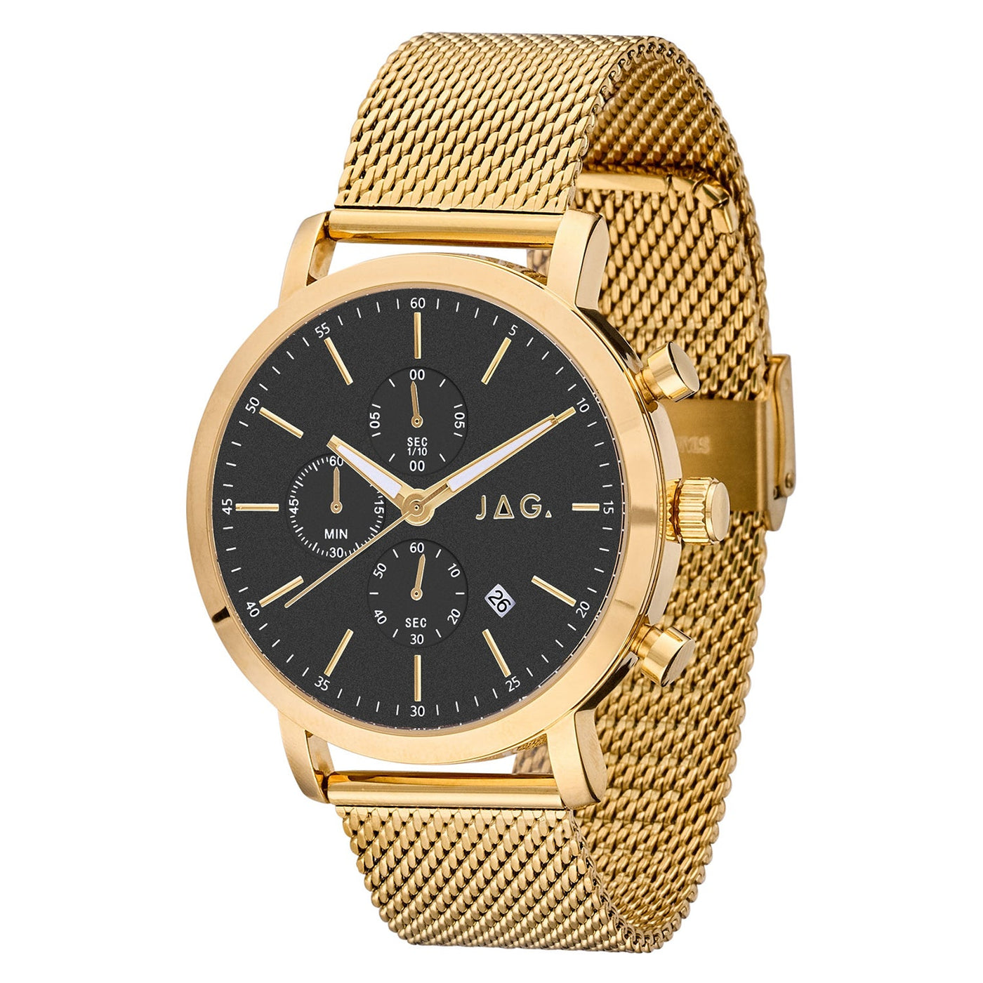 Jag Cabarita Gold Alloy 44mm Watch