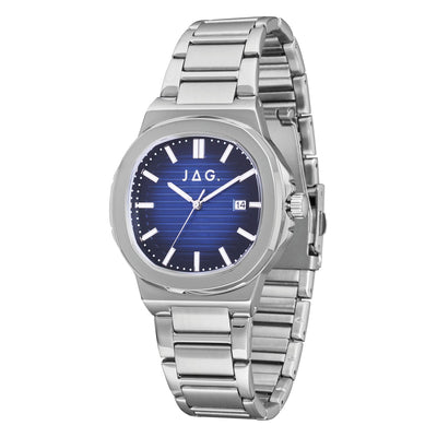 Jag Eaton Silver Alloy 42mm Watch