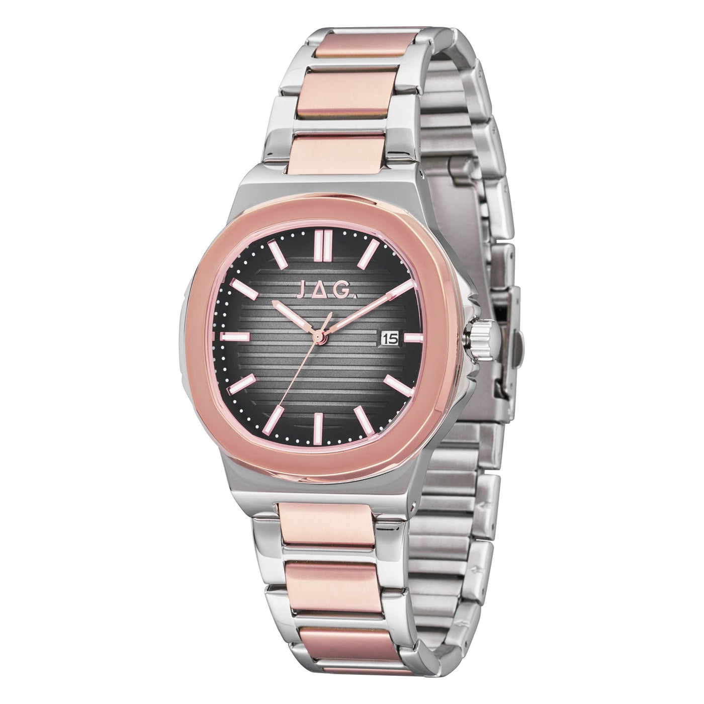 Jag Eaton Two-Tone Alloy 42mm Watch