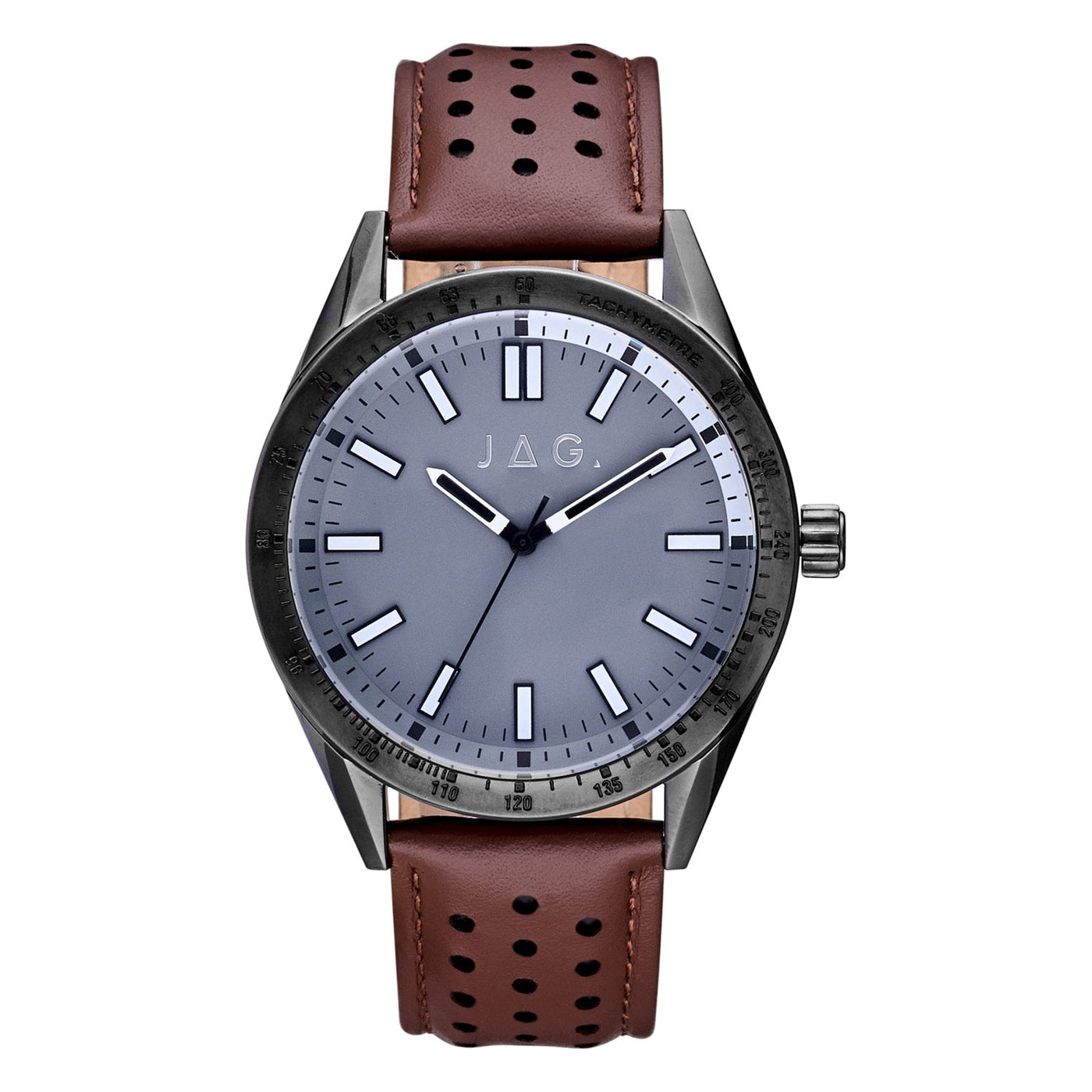 Jag Sandown Brown Stainless Steel 44mm Watch