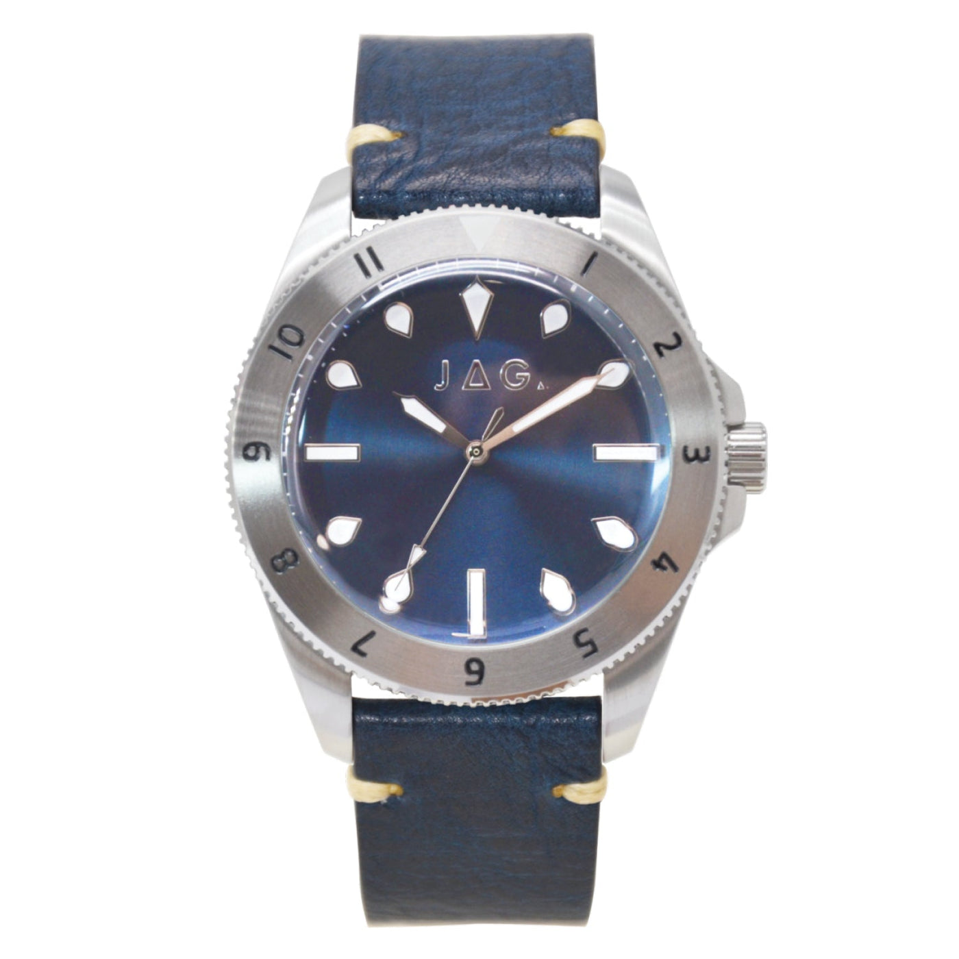 Jag Windsor Blue Stainless Steel 44mm Watch