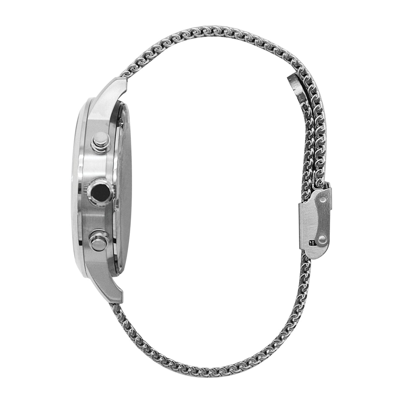 Jag Byron Silver Chronograph Blue Dial Stainless Steel 42mm Watch