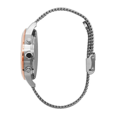 Jag Byron Silver Chronograph Blue Dial Stainless Steel 42mm Watch