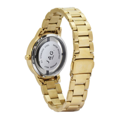 Jag Shelley Gold Mother Of Pearl Dial Stainless Steel 36mm Watch