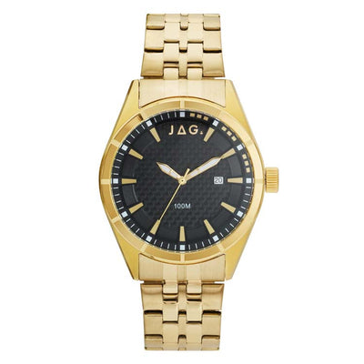 Jag Forster Black Stainless Steel 42mm Watch