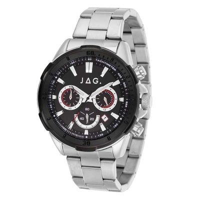 Jag Winton Black Stainless Steel 44mm Watch