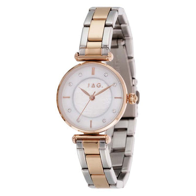 Jag Portland White Mother Of Pearl Alloy 28mm Watch