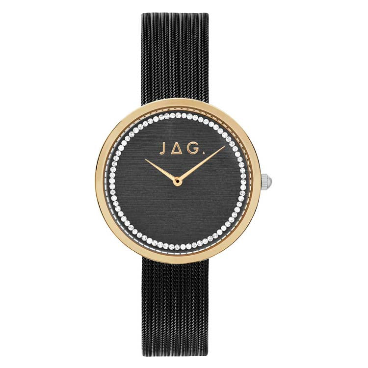 Jag Tegan Black Stainless Steel 34.5mm Watch