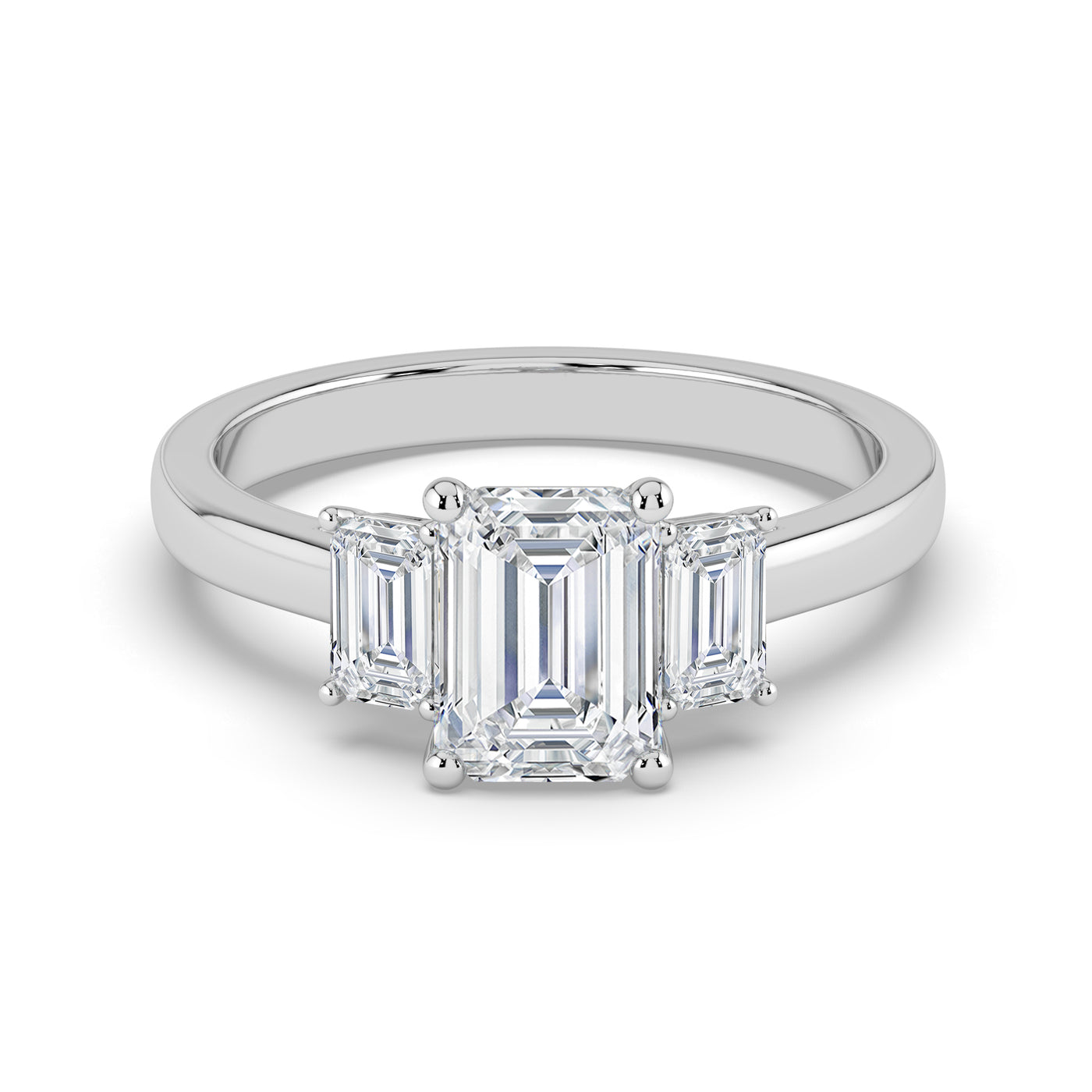 Emerald Trilogy Ring