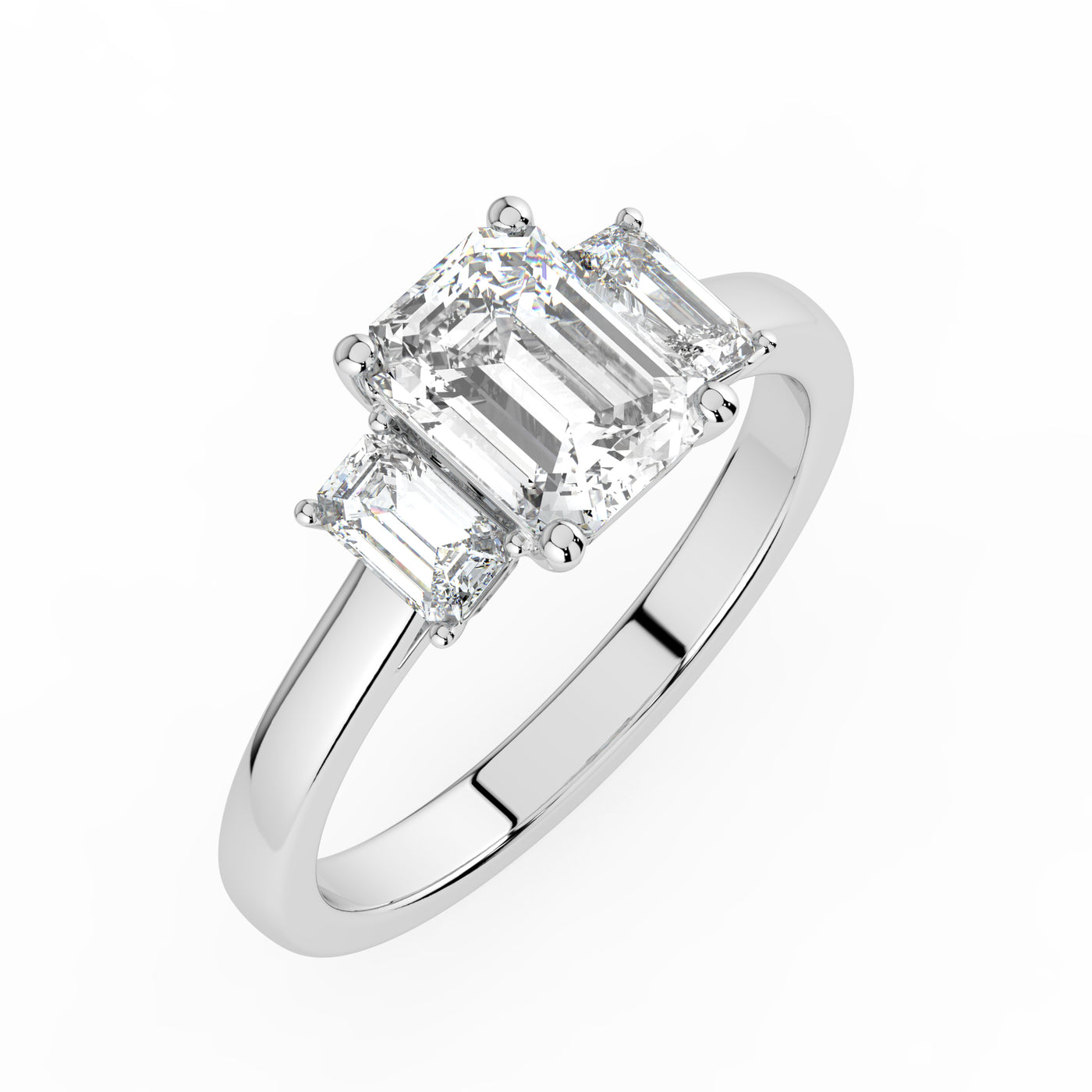 Emerald Trilogy Ring