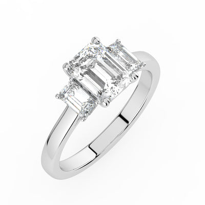 Emerald Trilogy Ring