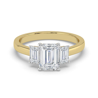 Emerald Trilogy Ring