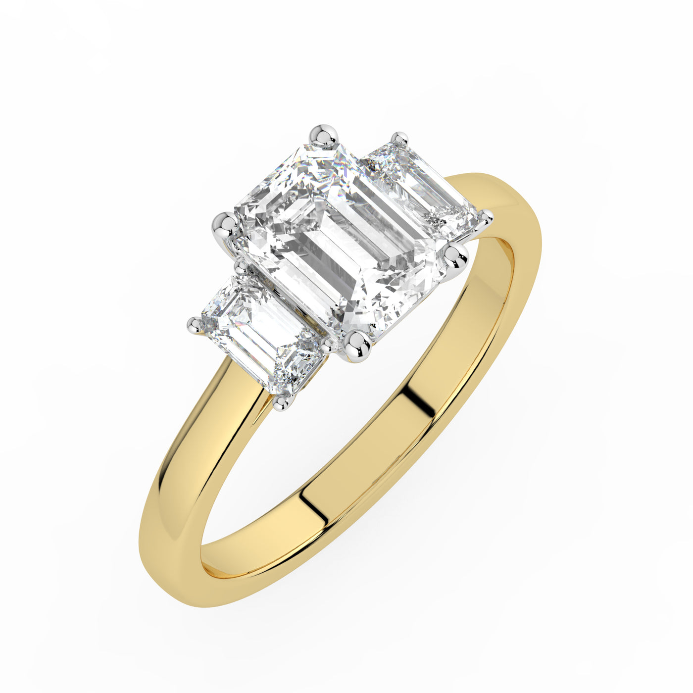 Emerald Trilogy Ring