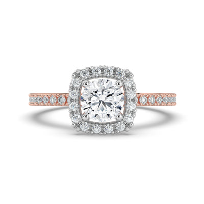 Round Brilliant Halo Ring