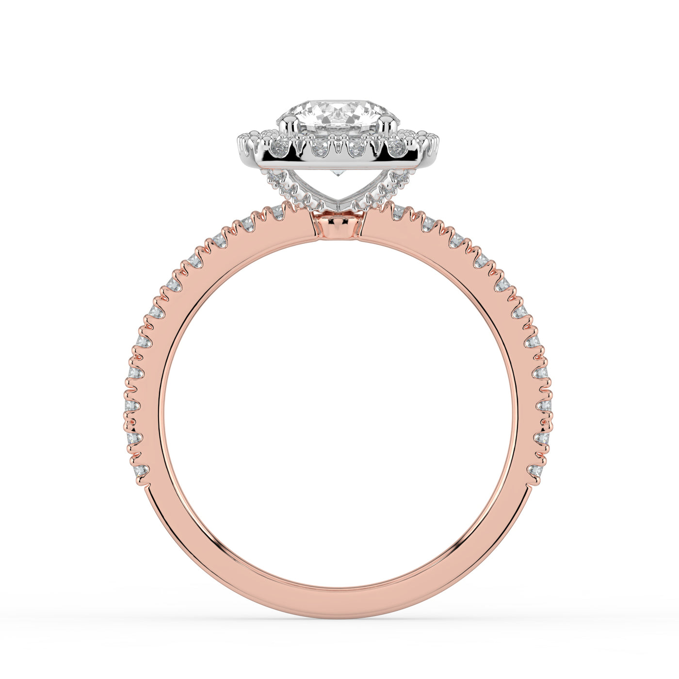 Round Brilliant Halo Ring