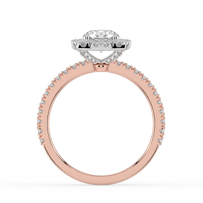 Round Brilliant Halo Ring