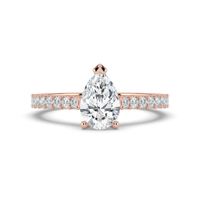 Pear Diamond Ring