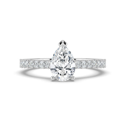 Pear Diamond Ring