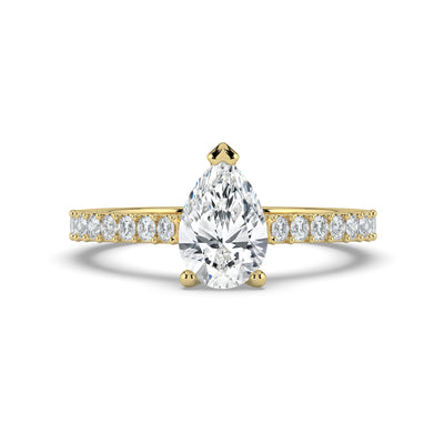 Pear Diamond Ring
