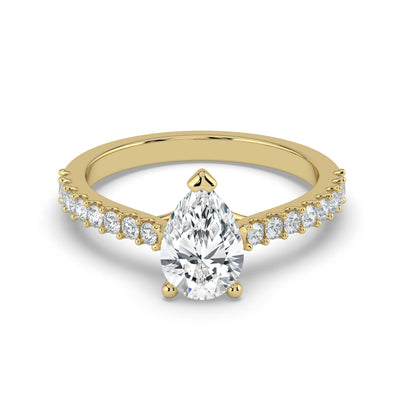 Pear Diamond Ring