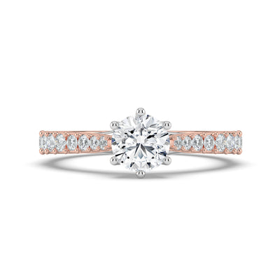 Round Brilliant Graduating Diamond Ring