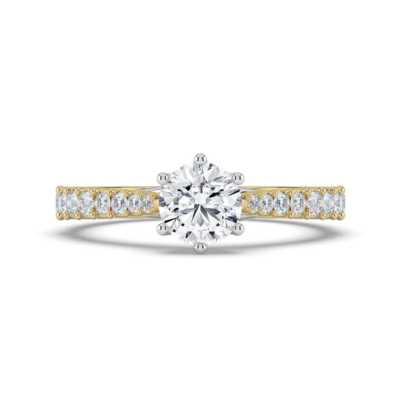 Round Brilliant Graduating Diamond Ring