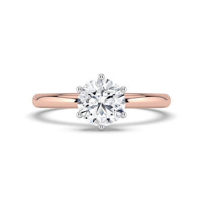 Hidden Halo Solitaire Ring